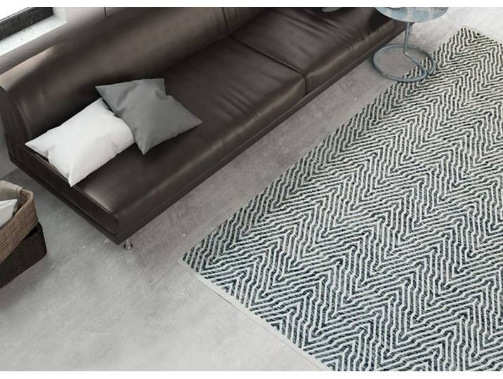 calo-deluxe Luba 433 rechteckig 7 mm Höhe reine Baumwolle, handgewebt, Wohnzimmer, Kinderzimmer