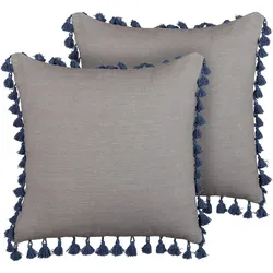 DEKOKISSEN 2er-Set Grau 45/45 cm Carpinus