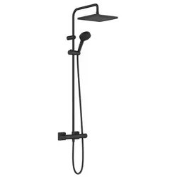 Hansgrohe Vernis Shape Duschsystem mit Thermostatarmatur Matt Schwarz 26429670