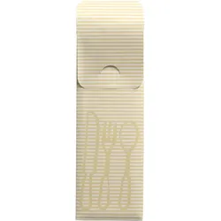 PAPSTAR Bestecktaschen 7,3 x 23,5 cm creme