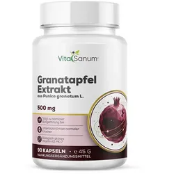 VitaSanum®- Granatapfel Extrakt – 500 mg – 1 Kapsel Tagesportion