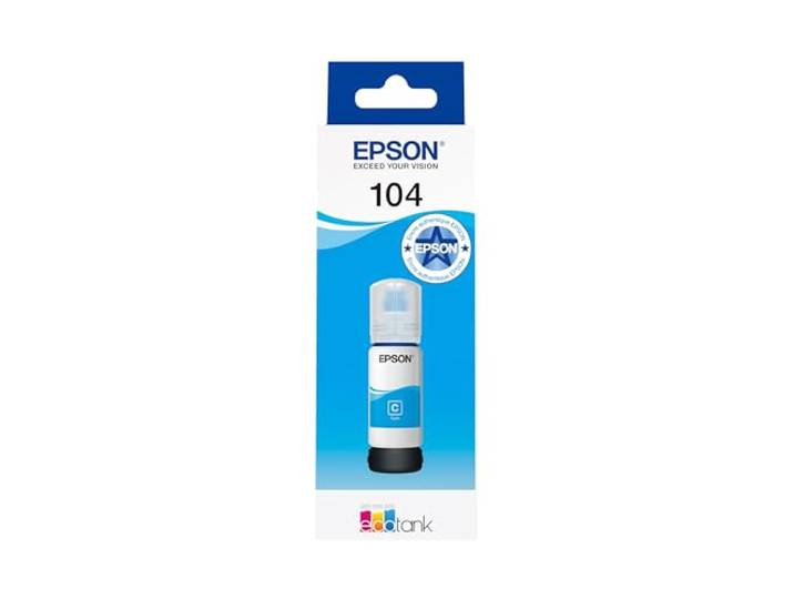 Epson EcoTank 104 Bouteille d’Encre Authentique Cyan Haute Capacité – Jusqu’à 7\,500 Pages Qualité De Marque Pour Des Résultats Optimaux