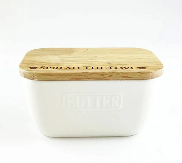 Selbrae House Just Slate Company Spread Selbrae House Love White Butter Dish