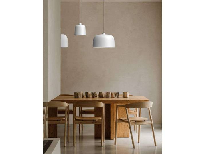 Zile Pendelleuchte Ø 40 cm Grau - Luceplan - Esszimmer - Metall