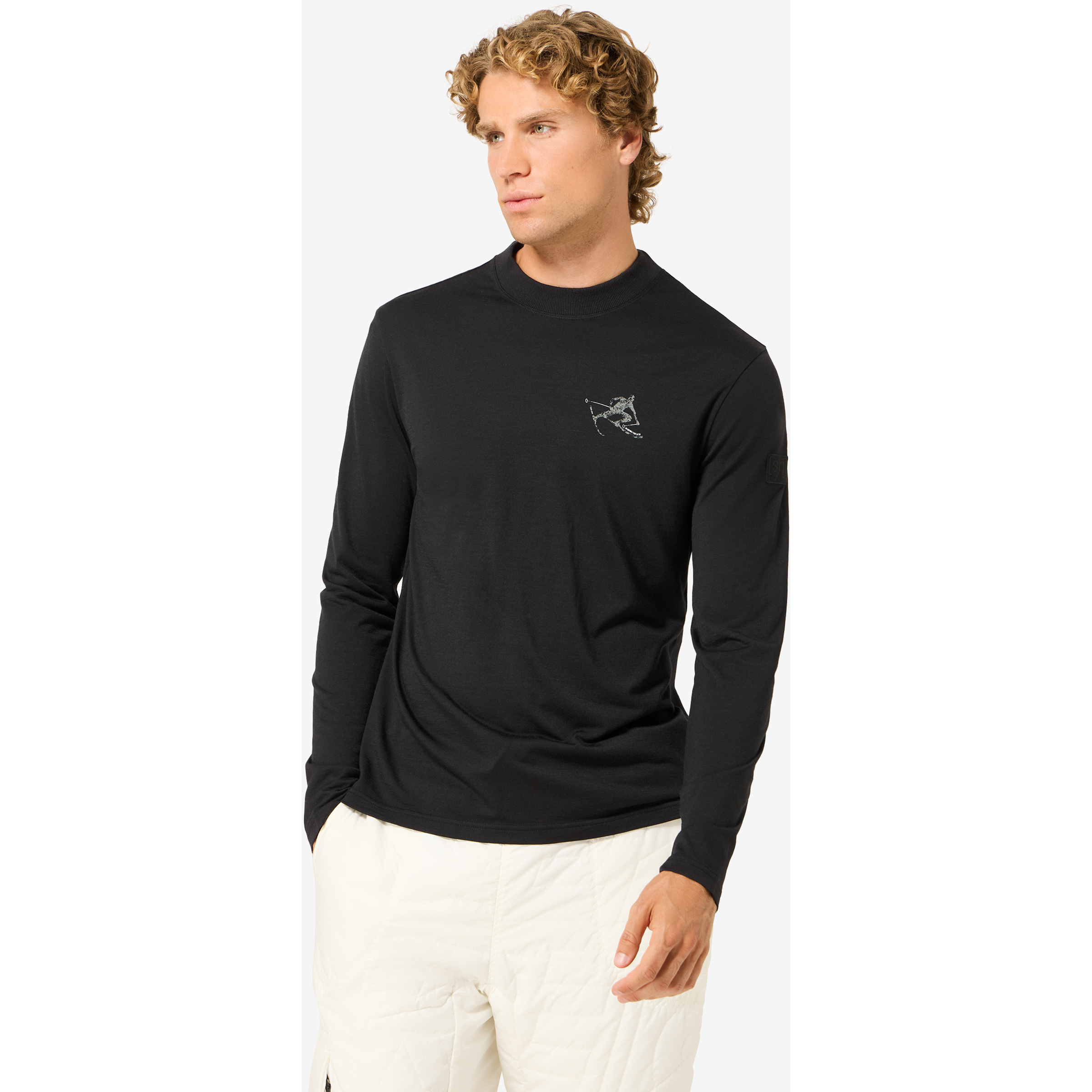 Super.Natural Toni J Herren Longsleeves schwarz Größe XL Lifestyle Hautfreundlich Merinowolle