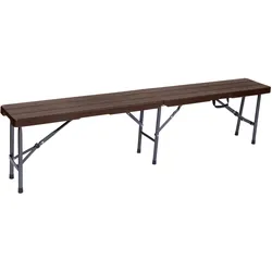 Gartenbank Tabora ca. 180x43x25 cm Braun