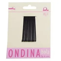 Eurostil Bola Negro Negro Clips Ondina 50mm Carton 1un