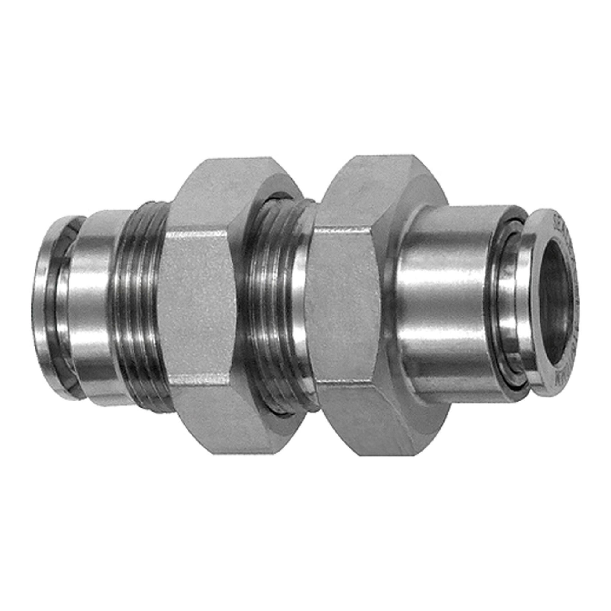 Riegler Gerade Schott-Steckverbindung, M18x1,0, ES 1.4404 (851.018-10 ES)
