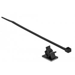 Delock Befestigungsschelle selbstklebend 18878 Bündel-Ø-Bereich 10.5 mm (max) Schwarz 1 Set