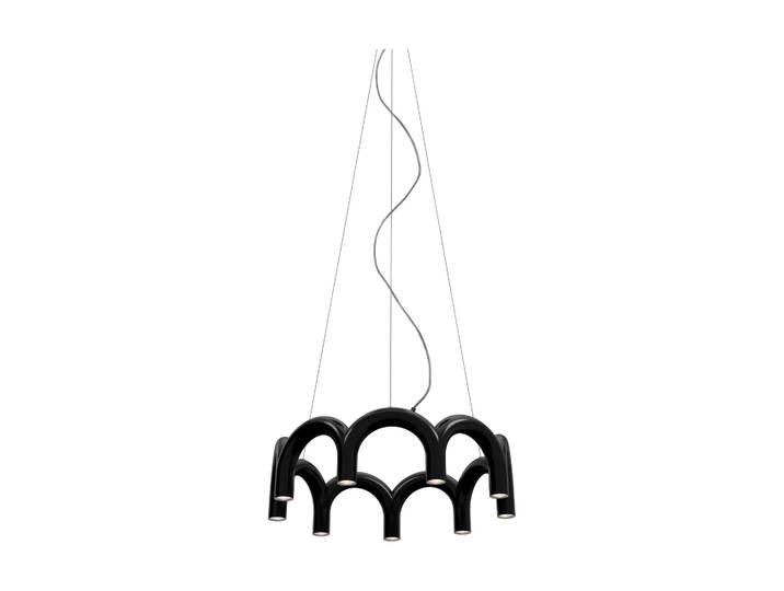 Oblure Suspension Arch Circle Noir, Ø76 cm