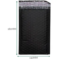 Black Poly Bubble Envelope (130x180+40mm)