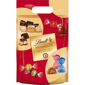 Lindt Pralinen Moments XL, Lindor, Nuxor & Fioretto, 60 Stück, 6 verschiedene Sorten, einzeln verpackt, 750 g