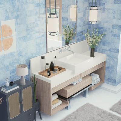 "Merola Tile Myst Skyscape 4"" x 8"" Ceramic Wall Tile"