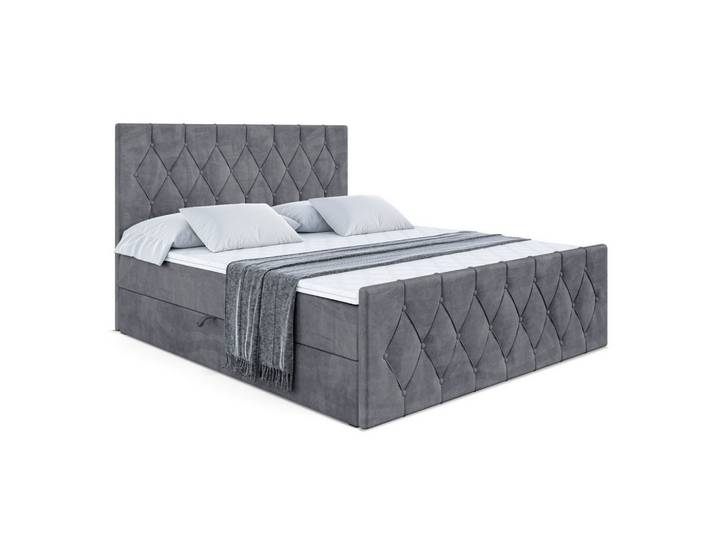 BOXBETT VELANTO-Z - 120 x 200 - H4 - Dunkelgrau