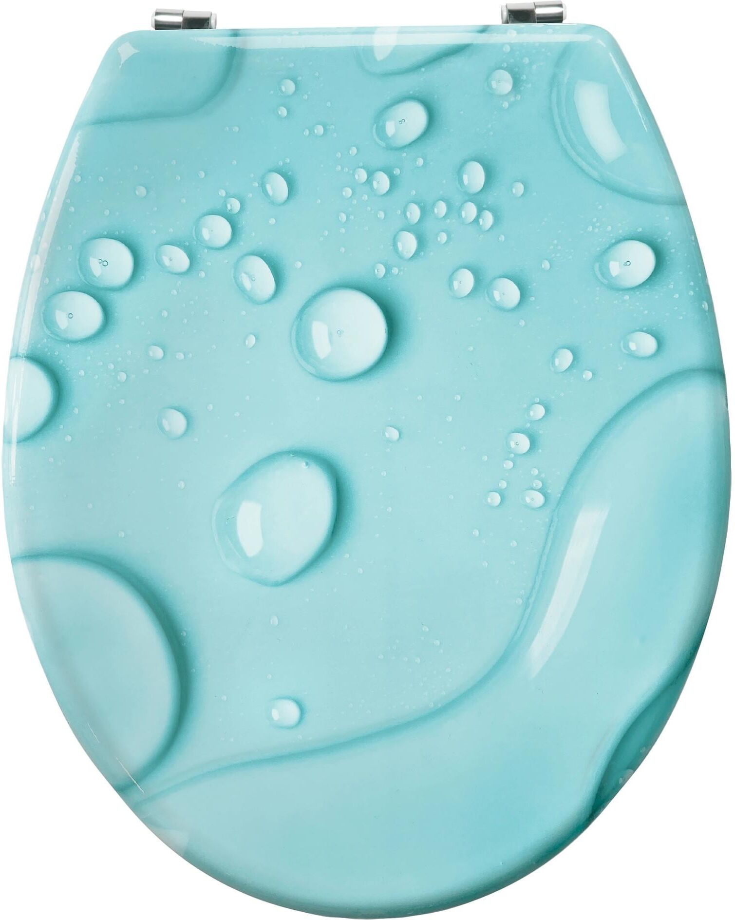 WC-Sitz MSV "MSV Toilettensitz Moana Aqua", blau (aqua), B:37cm L:45cm, MDF - Mitteldichte Holzfaserplatte, WC-Sitze, WC-Sitz aqua Einheitsgröße