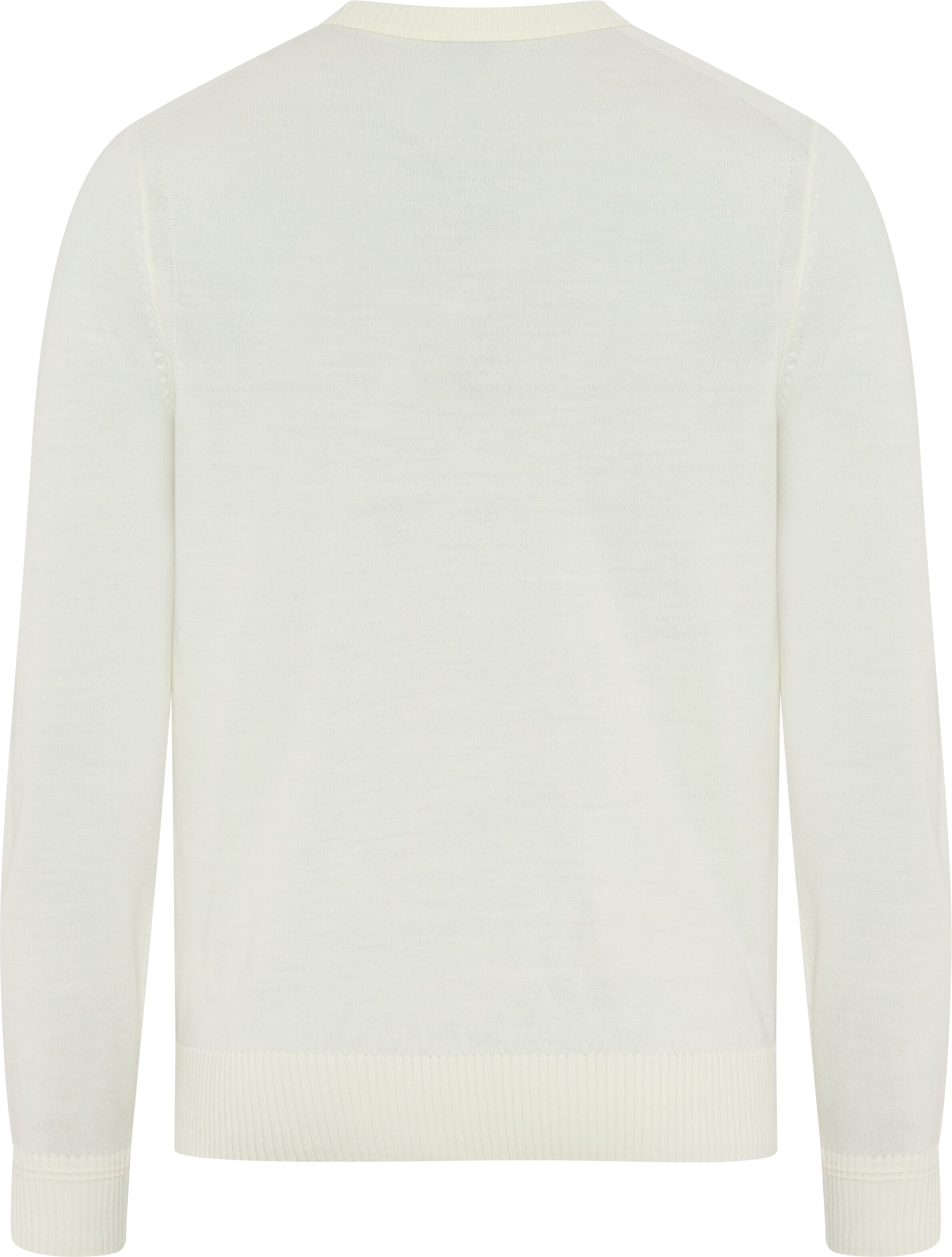 Strickpullover BOSS ORANGE "Avac", Herren, Gr. M, weiß (open weiß131), Strick, Obermaterial: 50% Schurwolle, 50% Polyacryl, unifarben, regular fit normal, Rundhals, Bündchen, Pullover Strickpullover, mit Schurwolle, Regular Fit, gesticktes Logo, Topseller