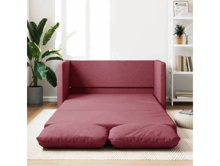 Canapé Relax convertible CLOUD - Canapé-lit 2 en 1 rouge bordeaux 112x174x55 cm tissu 8192