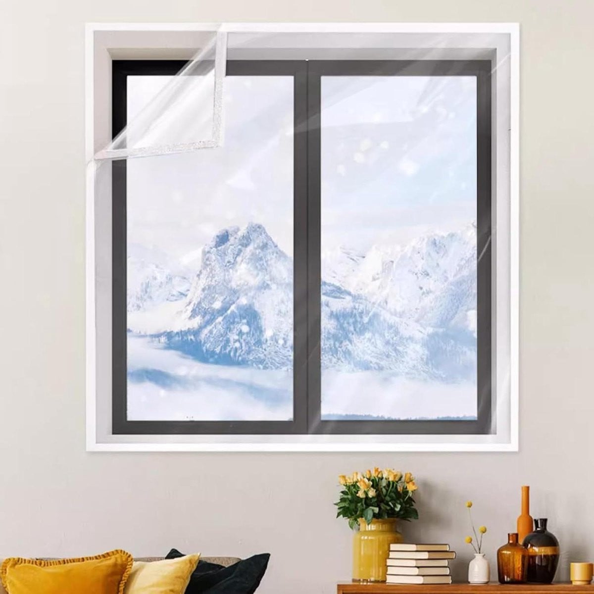Transparante isolatiefolie voor ramen voor warmtebesparing - 75 x 200 cm - Helder