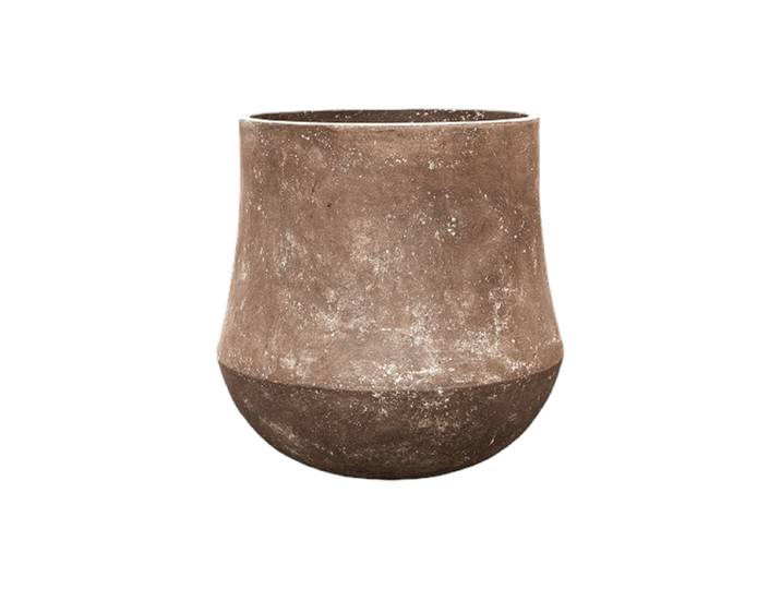 Grosser In-/Outdoor Blumentopf „Polystone Coated Plain Darcy“, ver. Grössen Rock Ø 62 x 60 cm Baq Design