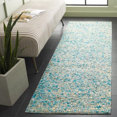 SAFAVIEH Handmade Studio Leather Lamia Contemporary Leather Rug