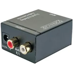 Schwaiger AV Konverter ADW200513 (Digital -> Analog, Kamera Konverter), Audio Adapter, Schwarz