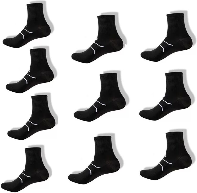 INF Radfahren Vier Jahreszeiten Druck Sportsocken 5 Paare - Ideal für Marathon, Laufen und Fitness Schwarz