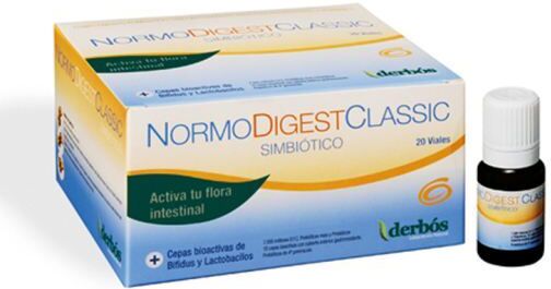 Derbós Normodigest classic 20 vials helps regenerate the intestinal