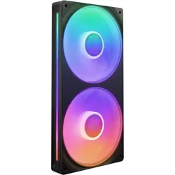 NZXT F Series F240 RGB Core Single-Frame Fan Unit, Matte Black, schwarz, LED-Steuerung, 240mm