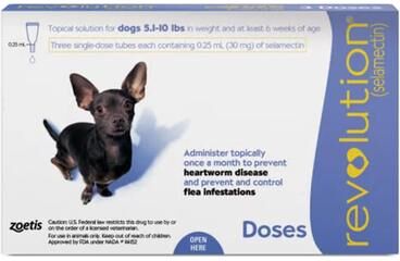 Revolution Very Small Dogs 5.1-10 Lbs (Purple) 12 Doses