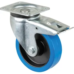 Showgear Swivel Blue wheel 160 mm - mit Bremse