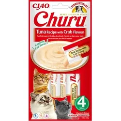 INABA Churu Katzenleckerli mit Thunfisch und Krabbengeschmack 20x14g