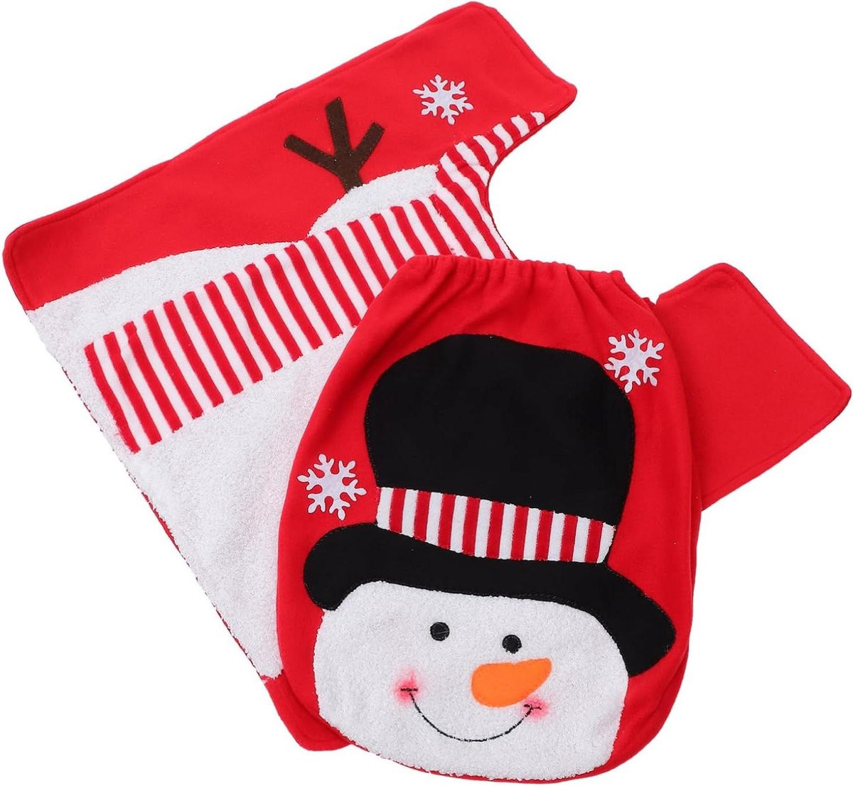 Kerst Toiletset Badkamer Decoratie Multicolor 52 x 52 cm