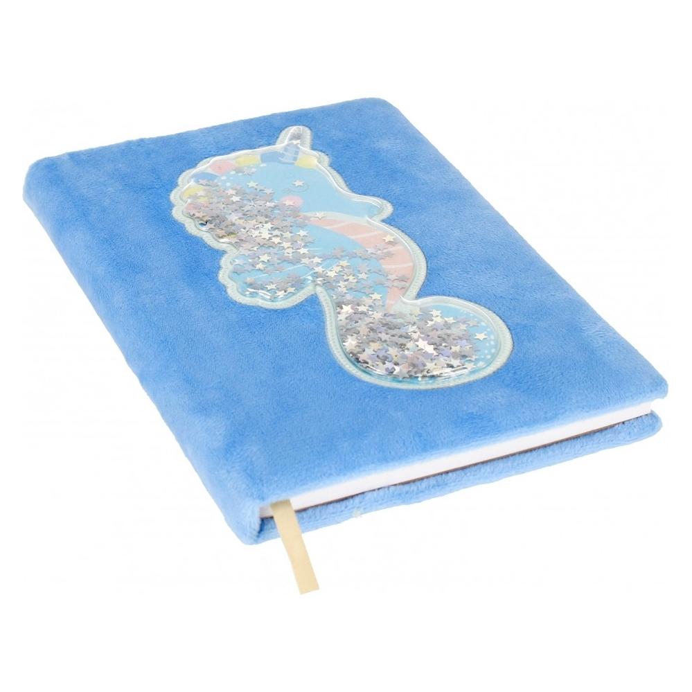 Starpak notebook plüsch a5 seepferdchen tasche mit (A5, Liniert, Harter Einband) (STK NOT122)