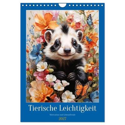 Tierische Leichtigkeit (Wandkalender 2027 DIN A4 hoch), CALVENDO Monatskalender