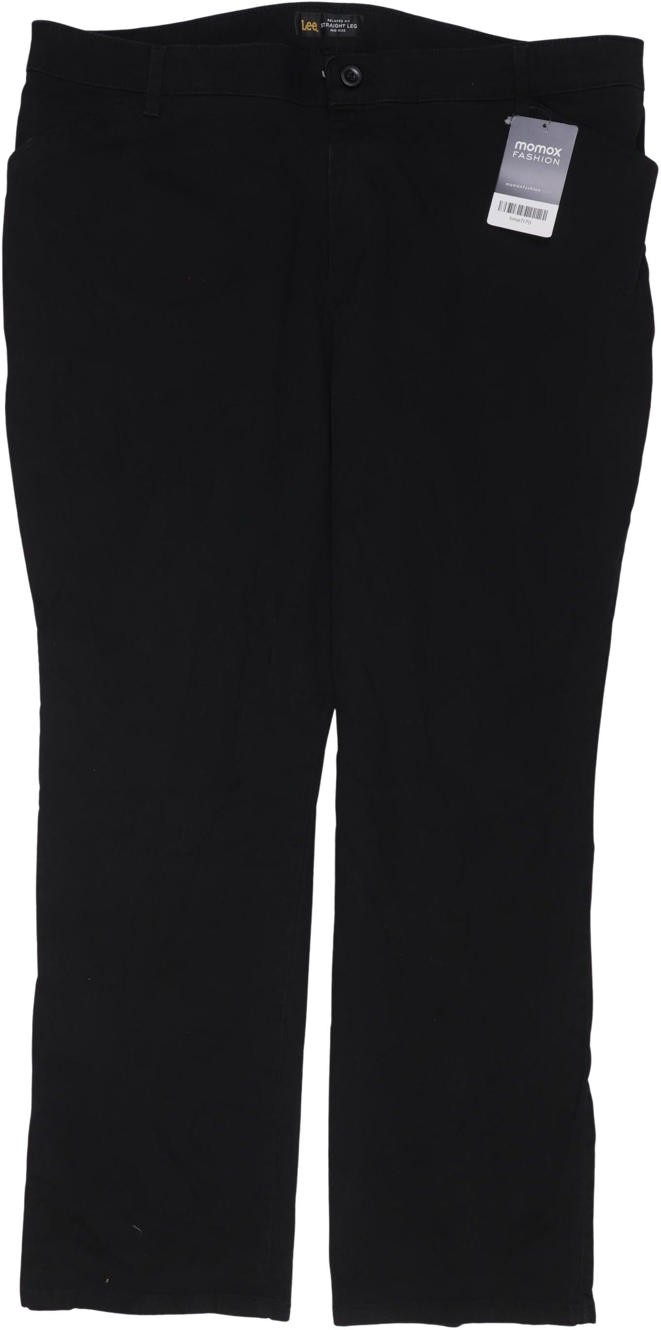 Lee Damen Stoffhose, Schwarz, Gr. W38, Baumwolle / Elasthan - Second Hand