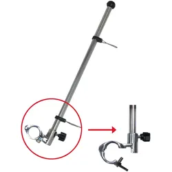 Flaggenstock mit Halter für Reling, A2/Kunststoff, für Rohr 22mm