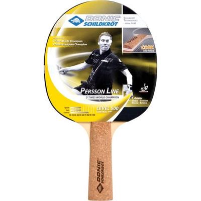 Donic Tischtennis Schläger Persson 500 mit Kork Griff, One Size
