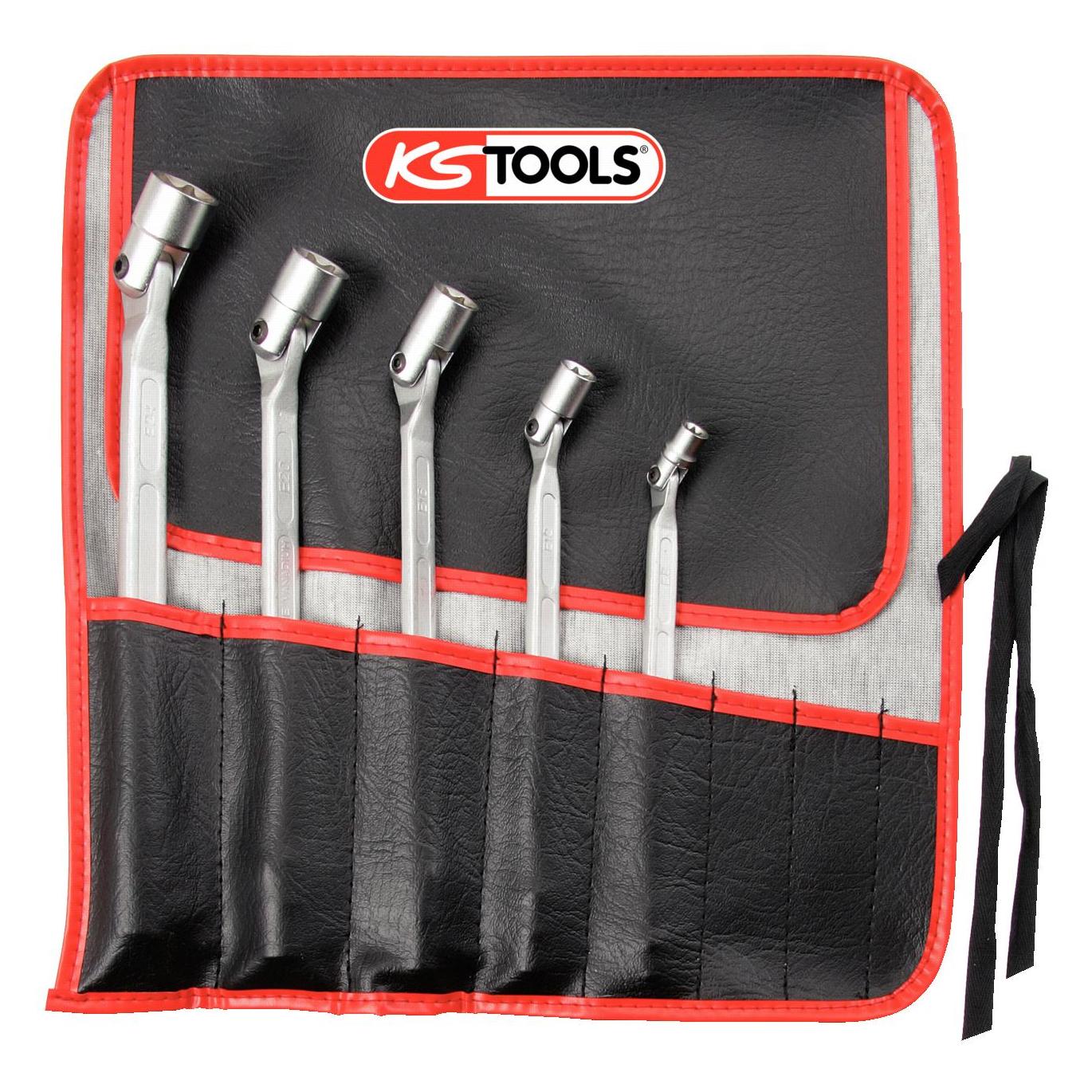 KS Tools Doppel-Gelenkschlüssel-Satz, E-TORX, 5 Teile (517.0340)