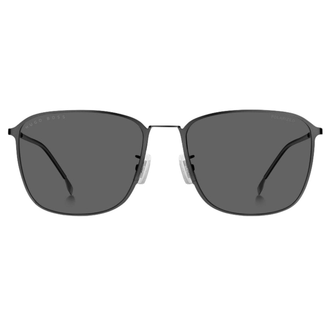 Hugo Boss Grey Polarised Lens Matte Dark Ruthenium Grey Zonnebril