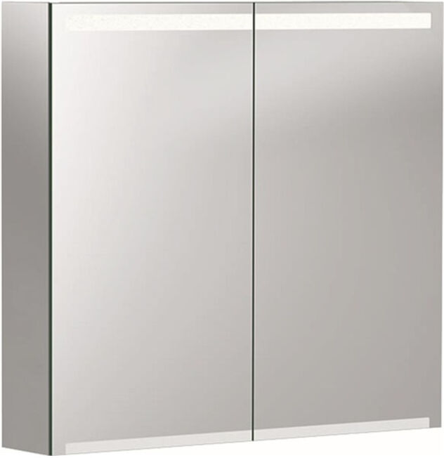 Geberit Armoire miroir Option 75x70x15mm, avec éclairage, 2 portes (500205001)