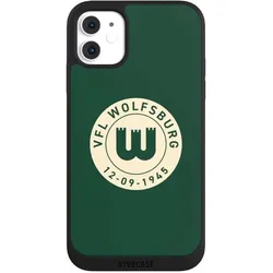 Nivocase Handyhülle für Apple iPhone 11 Hülle NIVOpure Case Schwarz Offizielles Lizenzprodukt VfL Wolfsburg (Apple iPhone 11), Smartphone Hülle, Schwarz