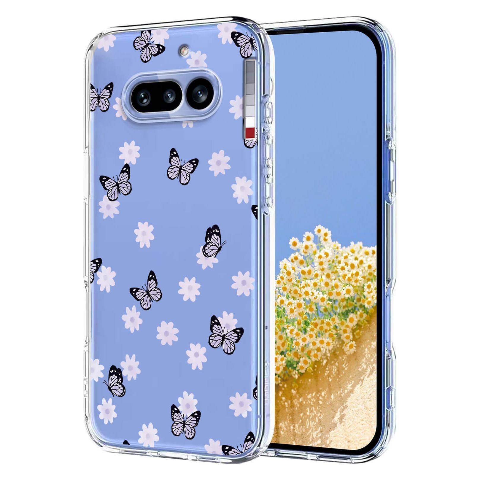 Cover-Discount Nothing Phone (4a) - Silikon Gummi Hülle Blumen (Nothing Phone (4a)) (78702975)