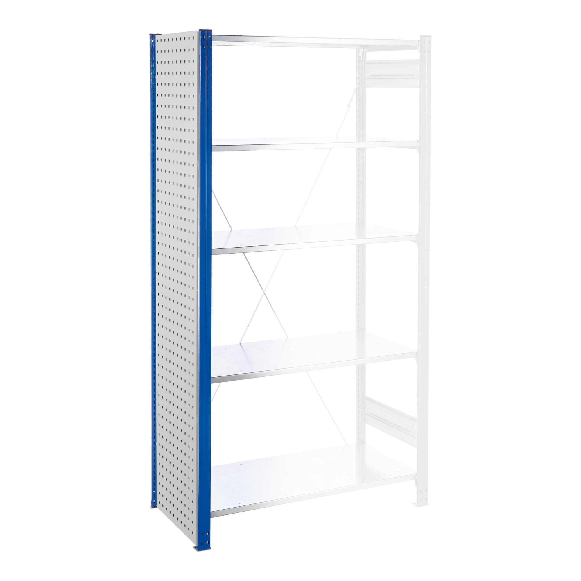 Kappes Regalseitenwand RasterPlan Lochplatten H2000 x B450 mm inkl. Befestigung RAL 7035 (4001.02.2013)