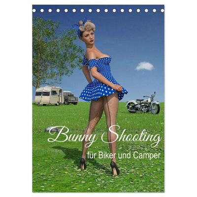 Bunny Shooting (Tischkalender 2026 DIN A5 hoch), CALVENDO Monatskalender