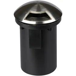 Bodenleuchte Außenstrahler Einbaulampe Edelstahl schwarz silber IP67 D 8,7 cm