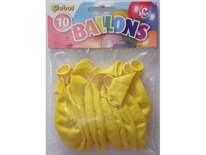 Gele ballonnen - 10 stuks