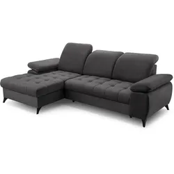 ECKSCHLAFSOFA Bello graphit links