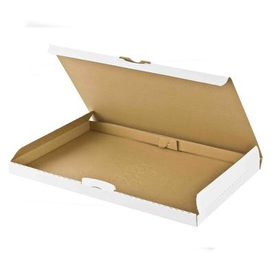 VEPATIM 25x Versandkarton 255x190x20mm schnelle Aufrichtung mit Steckverschluss Großbrief Maxibrief A5 B5 weiß