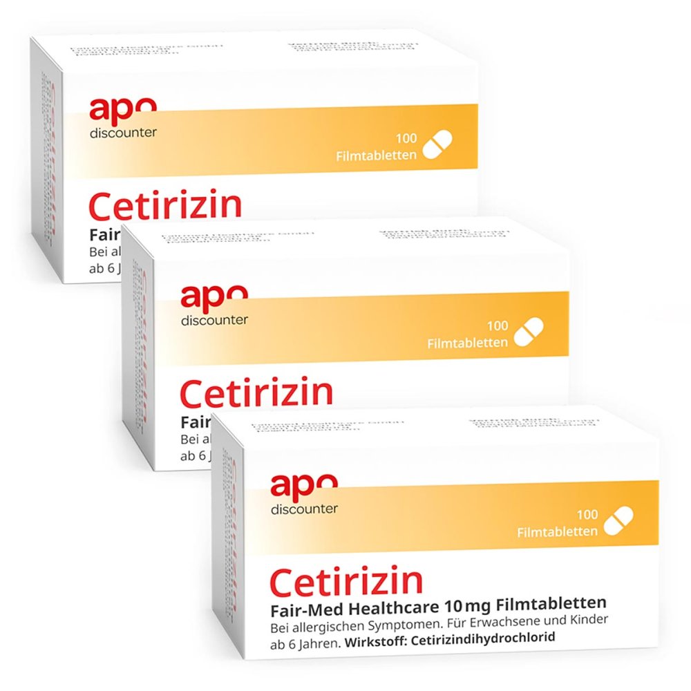 Fairmed Healthcare GmbH Cetirizin 10 mg von apodiscounter 08102908