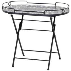 Siena Garden J53784 Como Serviertisch Stahl mit Mosaikoptik
